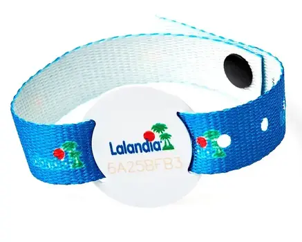 Pulseras RFID con impresión digital y placa deslizante de plástico