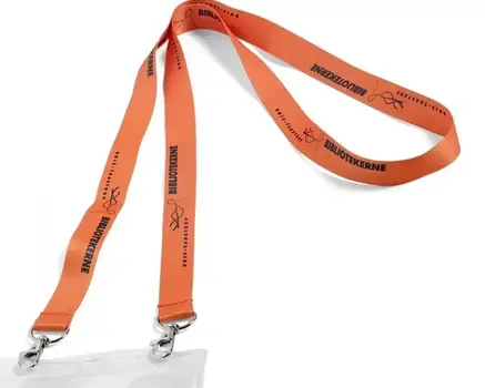 Lanyard con 2 cierres de mosquetón