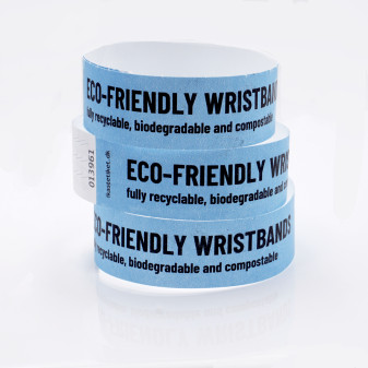 Pulseras Tyvek biodegradables